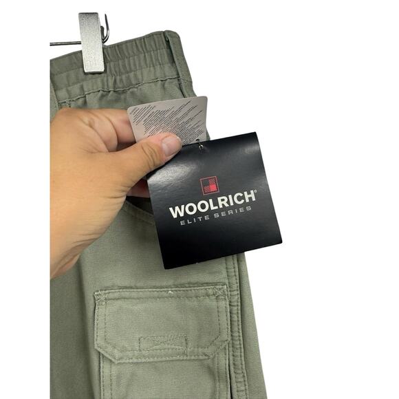 Woolrich Elite Series Men's Tactical Pants 38 waist Sage Green Cargo Style New - Picture 2 of 8
